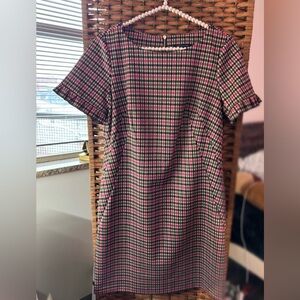 Plaid knee length dress